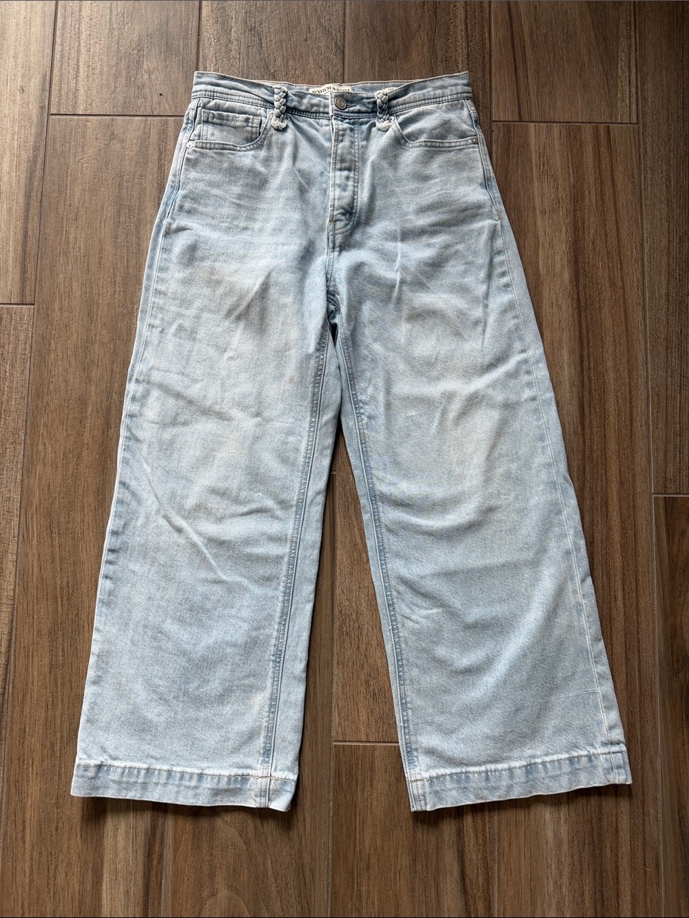 Scotch & Soda “The Sky” Light Blue Denim Jeans. Wide leg. Women’s size 4/27